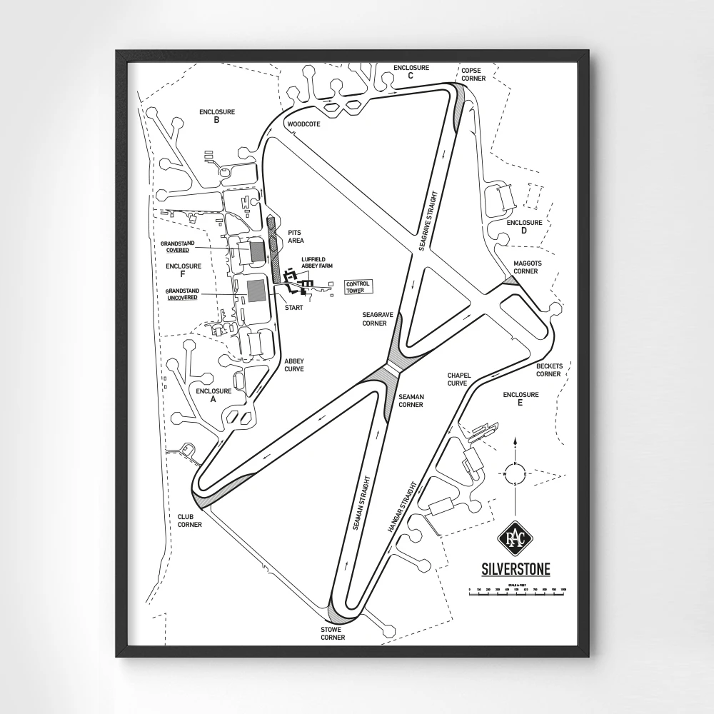 Silverstone Circuit Map - British Grand Prix 1948