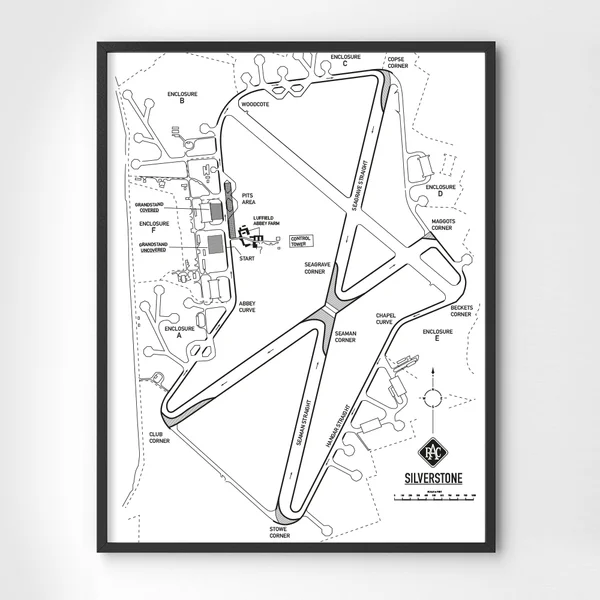 Silverstone Circuit Map - British Grand Prix 1948