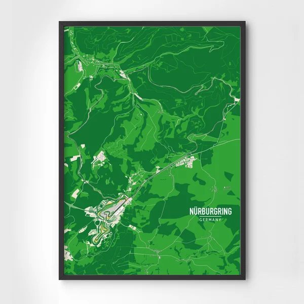 Nürburgring, Germany - Grand Prix circuit map